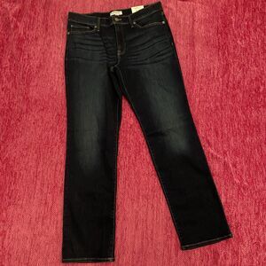 Lucky Brand Sweet Mid Rise Straight Jeans Dark Blue Size 14/32
